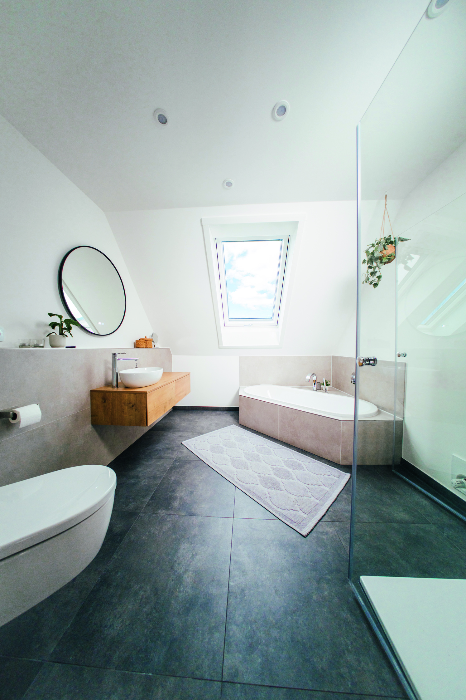 Fußboden, Bodenbeläge, Baden, Badewanne, Wanne