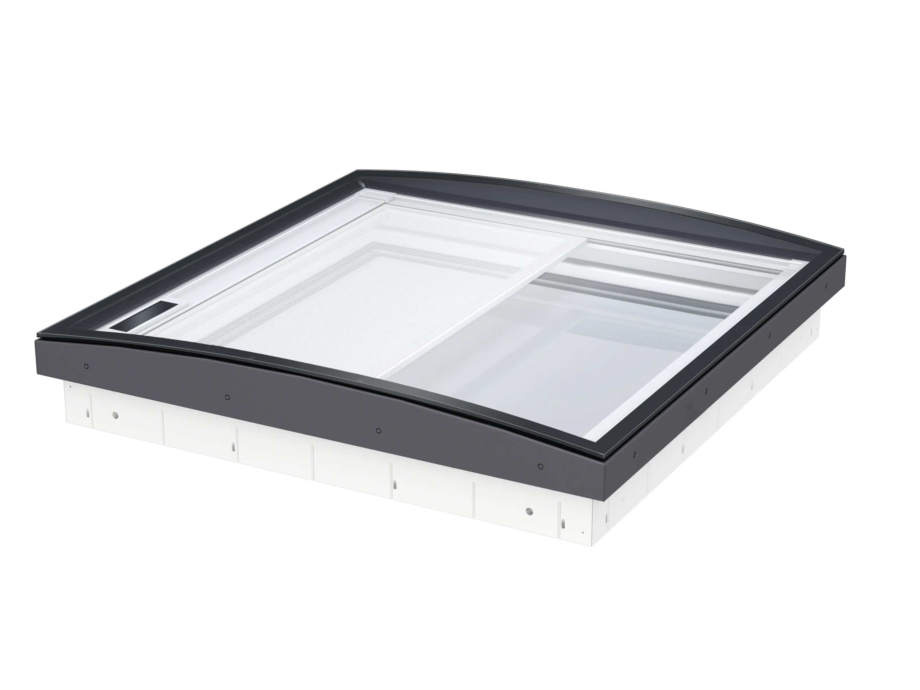 VELUX Solar-Hitzeschutz-Markise für Flachdach-Fenster CVU/CFU MSU 060060 5070WL Weiß transp. Solar