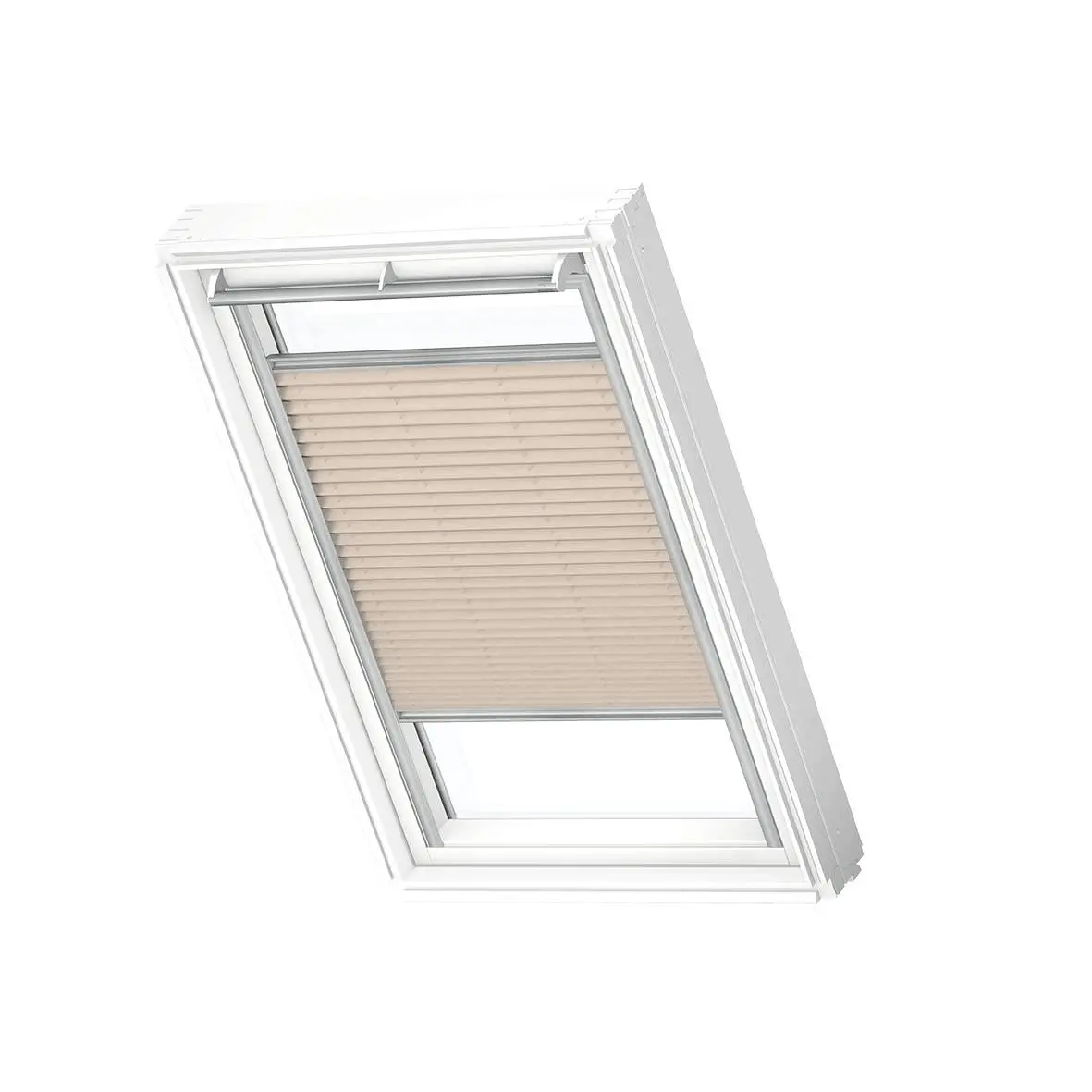 VELUX Vorteils-Set Plissee mit Hitzeschutz FOL C02 1259S Hellbeige 1259, Schiene Alu Natur-FOLC021259S VELUX Vorteils-Set Plissee mit Hitzeschutz FOL C02 1259S Hellbeige 1259, Schiene Alu Natur-FOLC021259S