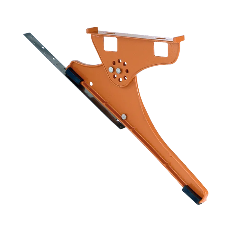staple gun, caulking tool, orange color, metal rail, hand tool